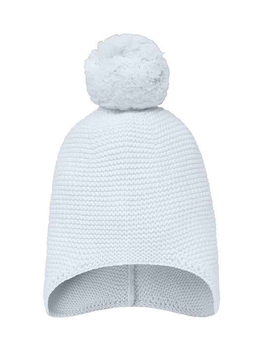 Emile Et Rose Blue Kenton Knitted Hat With Ear Flaps & Pom-Pom image 2