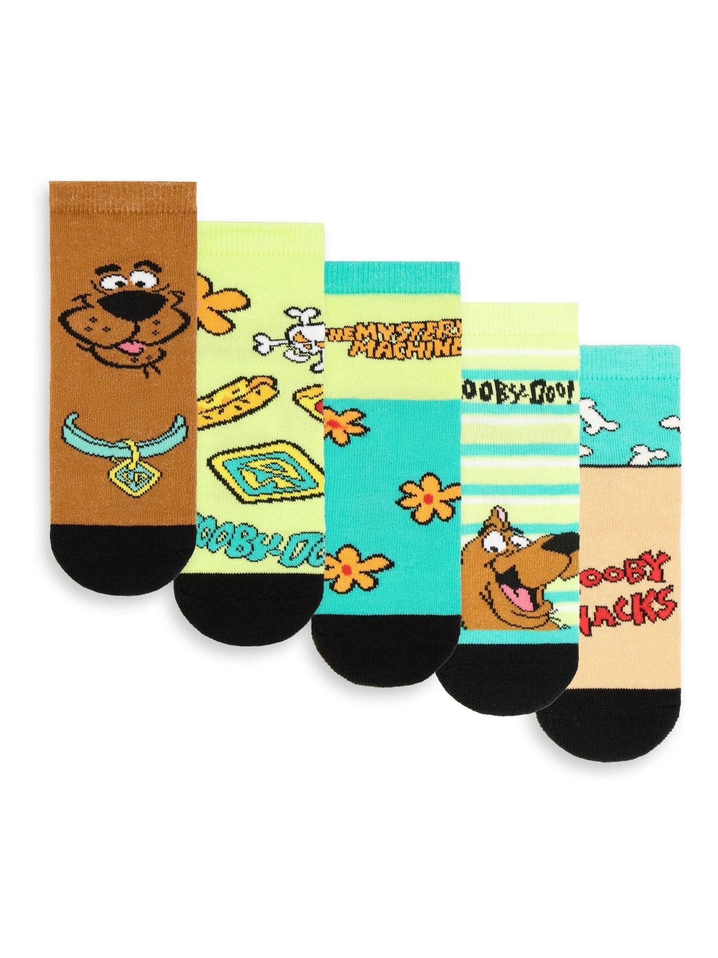 Vanilla Underground Green Calf Socks Set Of 5 Pack image 2