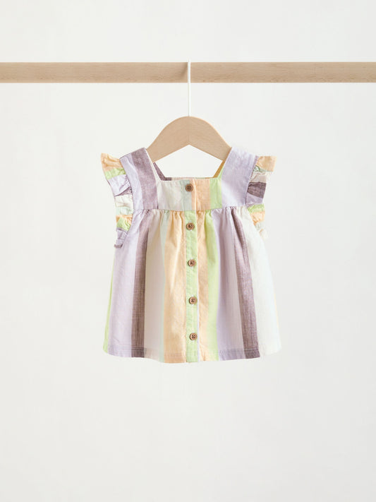 Dsiney Kidz - Multi Stripe Woven Baby Top and Shorts Set 2 Piece (0mths-2yrs) image 2
