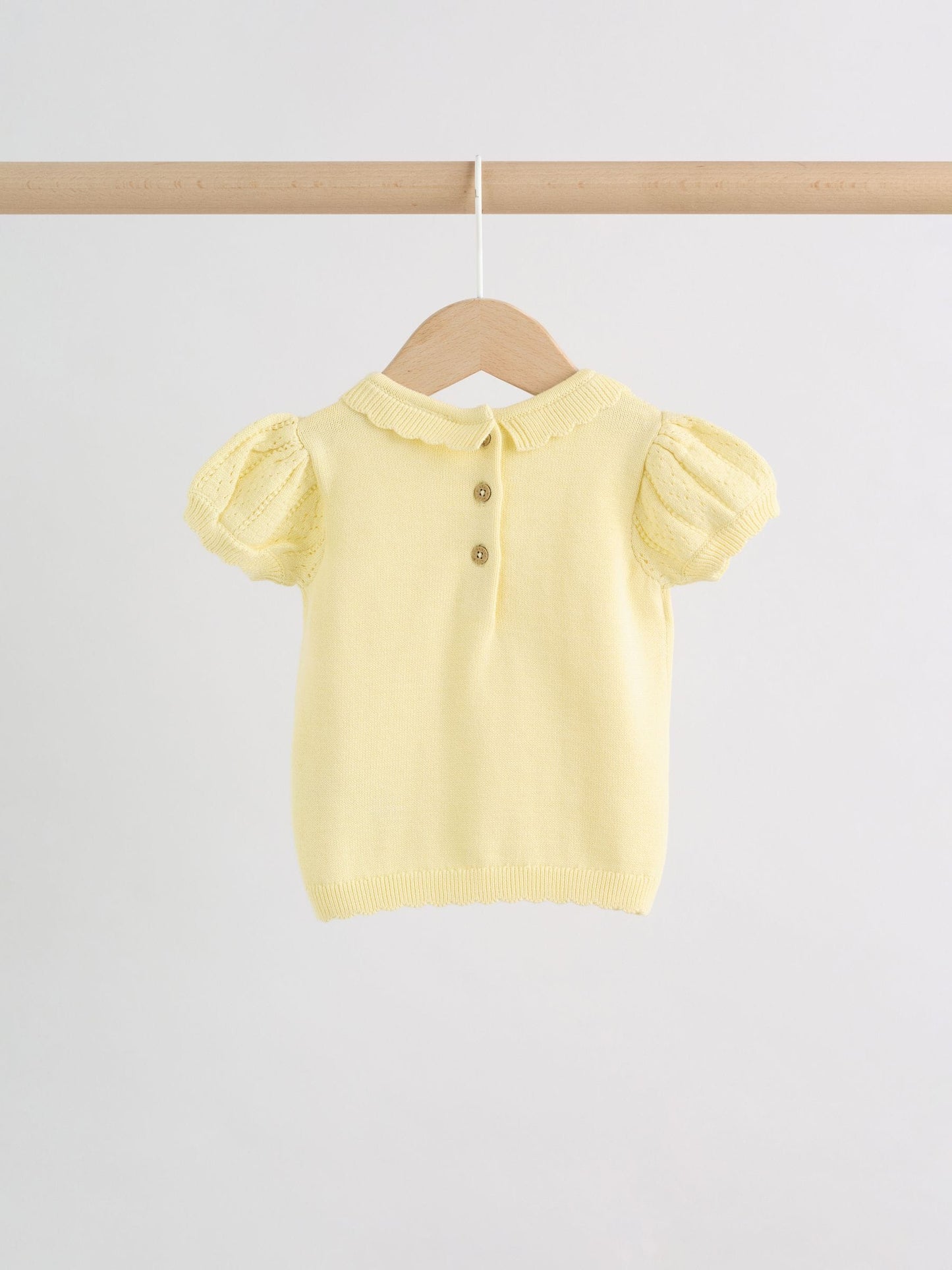 Yellow Baby Knitted Top and Shorts Set 2 Piece (0mths-2yrs) image 8