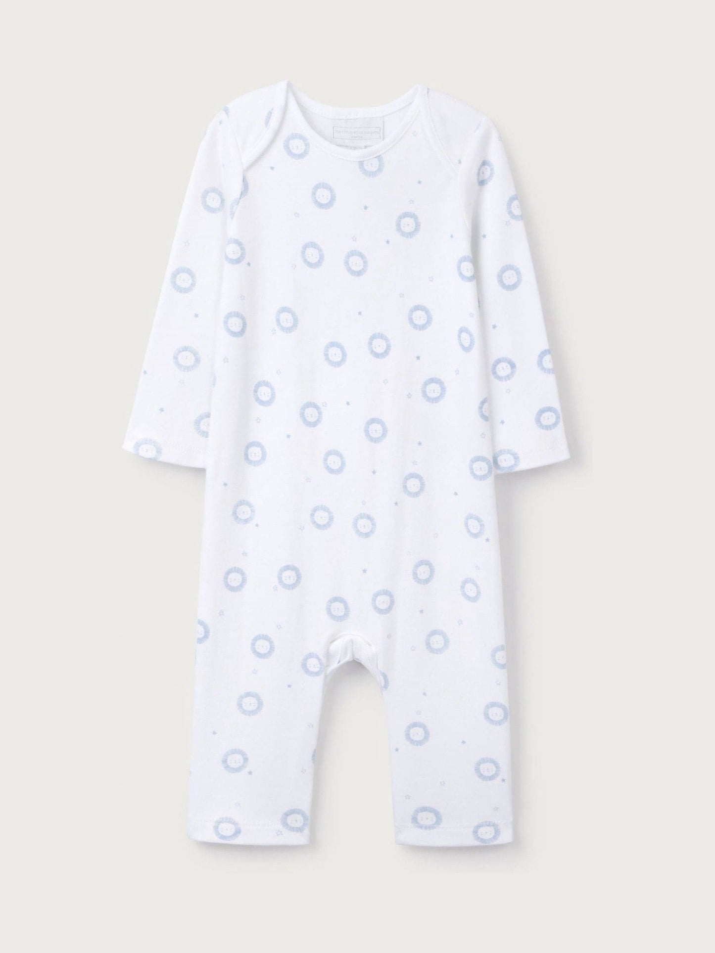 The White Company White & Blue Lion Sleepsuit image 4