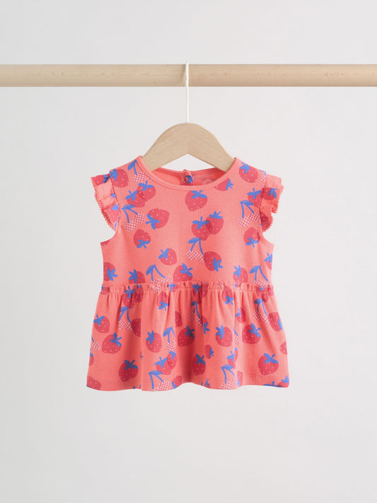 Dsiney Kidz - Red Strawberry Rib Top and Leggings Baby Set 2 Piece (0mths-2yrs) image 2