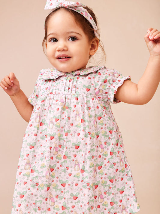 Dsiney Kidz - JoJo Maman Bébé Pink Flopsy Bunny Dress, Knicker & Headband Set image 2