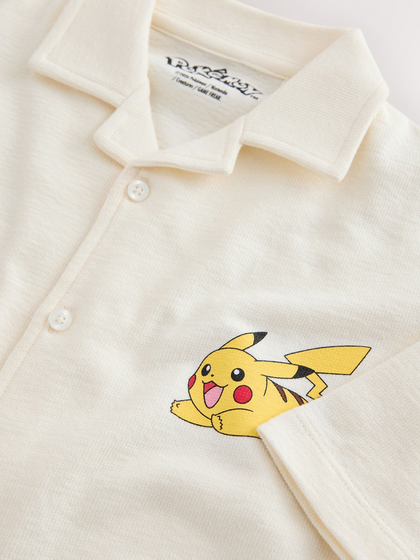 Dsiney Kidz - White Pokemon Textured Jersey Shirt (4-14yrs) image 9