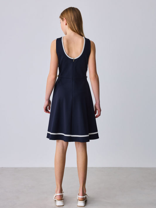 Dsiney Kidz - Baker by Ted Baker Cut Out Contrast Ponte Skater Dress image 2