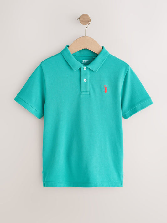 Disney Kidz - Stag Aqua Blue Short Sleeve Polo Shirt (3-16yrs) image 1