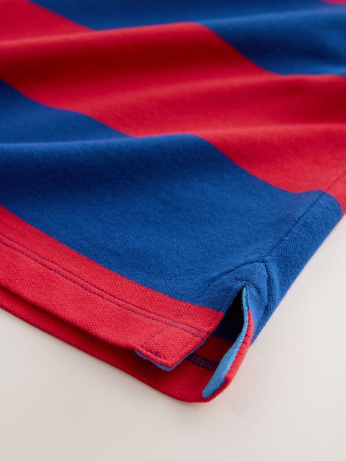 Dsiney Kidz - Red/Blue Relaxed Fit Stripe Short Sleeve Polo Shirt (3-16yrs) image 9