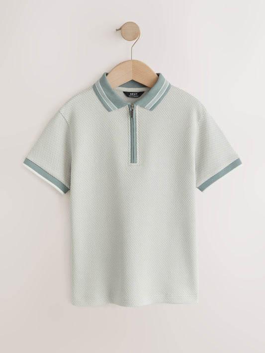 Disney Kidz - Mineral Geo Zip Neck Short Sleeve Polo Shirt (3-16yrs) image 1