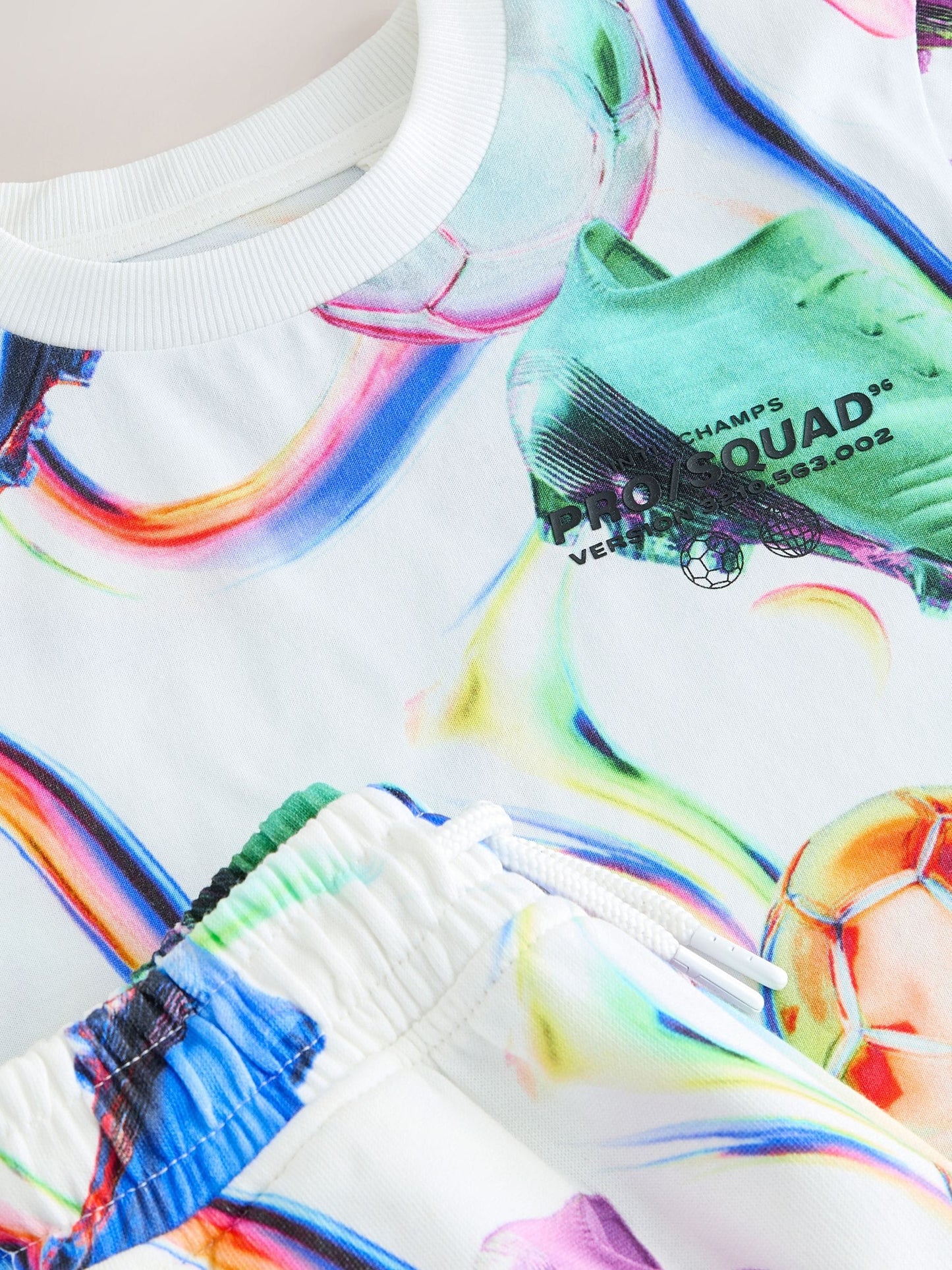 Dsiney Kidz - Multi Football Short Sleeve T-Shirt and Shorts Set (3-16yrs) image 10