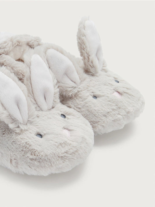 The White Company Natural Bonnie Bunny Slippers image 2