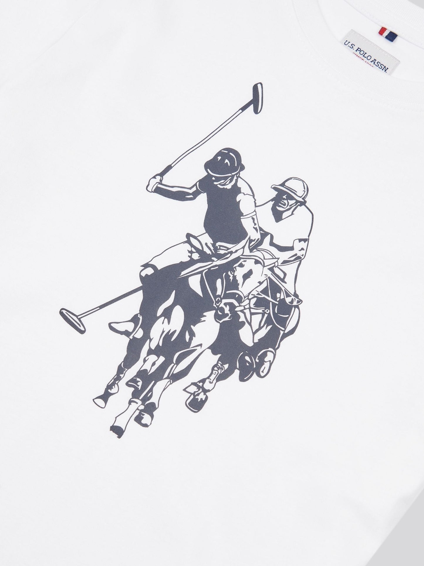 Dsiney Kidz - U.S. Polo Assn. Coral/White Double Horsemen Graphic T-Shirt image 8