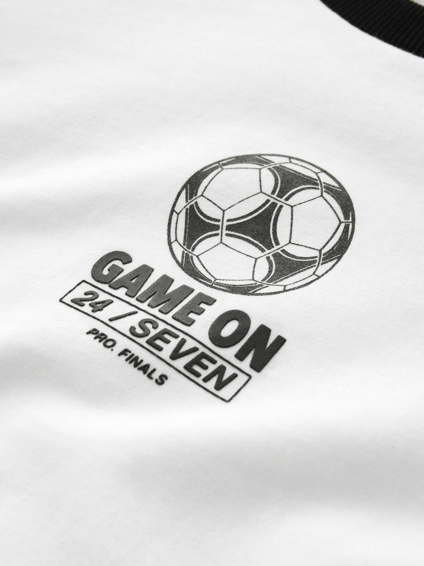 Dsiney Kidz - White/Black Short Sleeve Graphic Football T-Shirt (3-16yrs) image 4