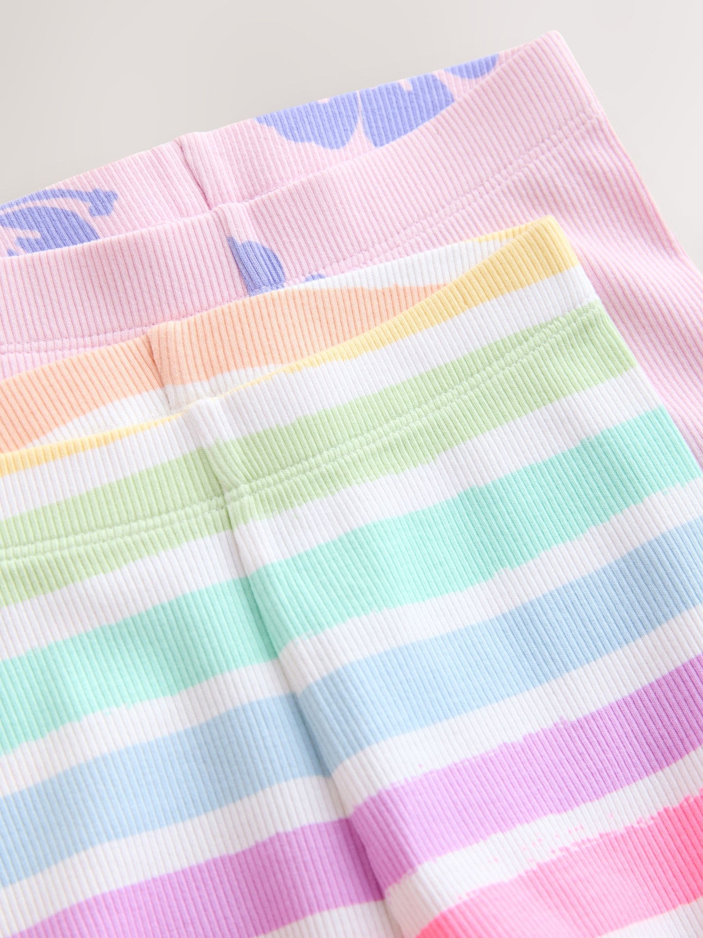Pink/Cream Top & Cycle Shorts Set 2 Pack (3mths-7yrs) image 10