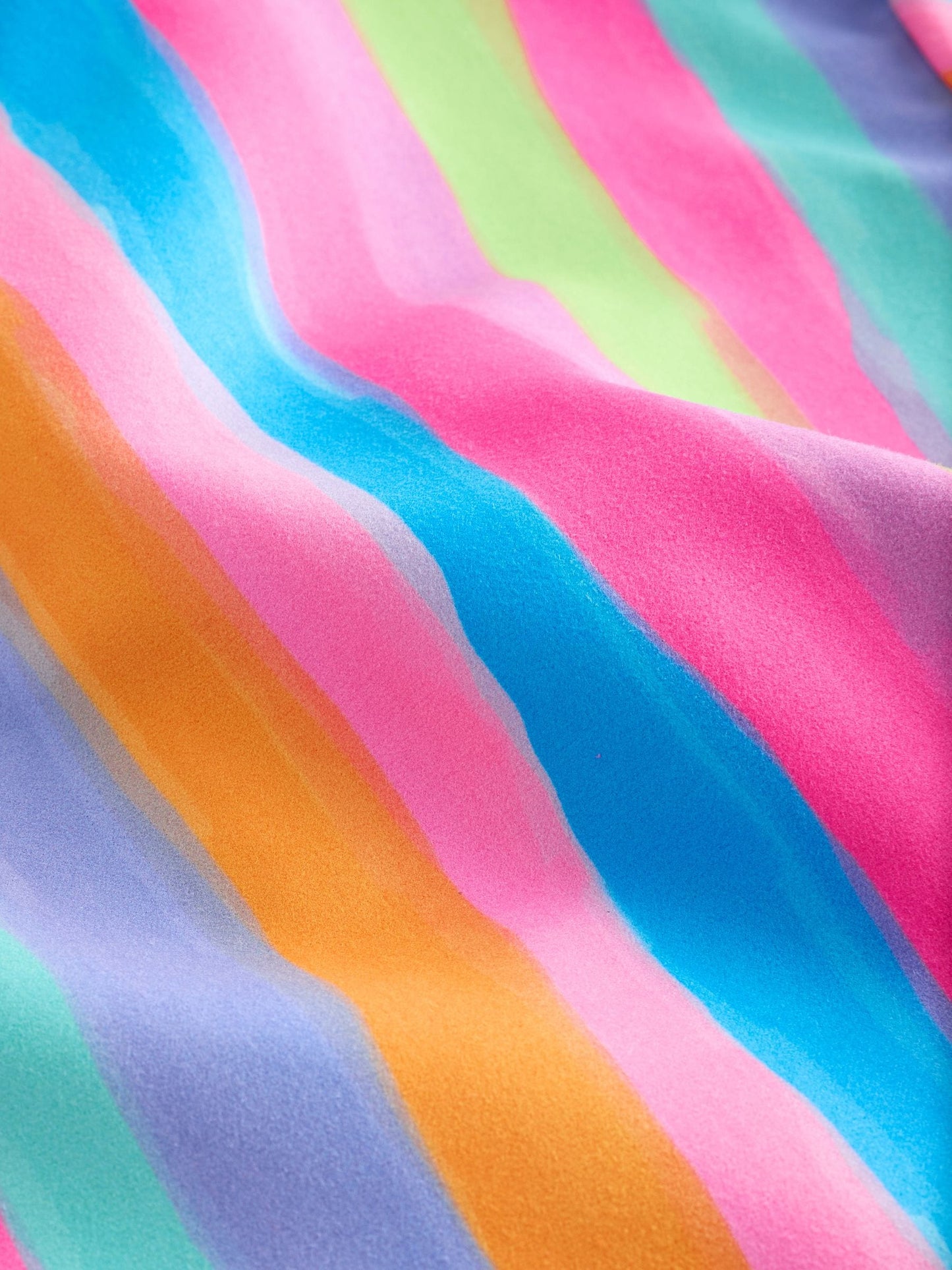 Rainbow Stripe Zip Quick Dry Towelling Poncho (9mths-8yrs) image 9