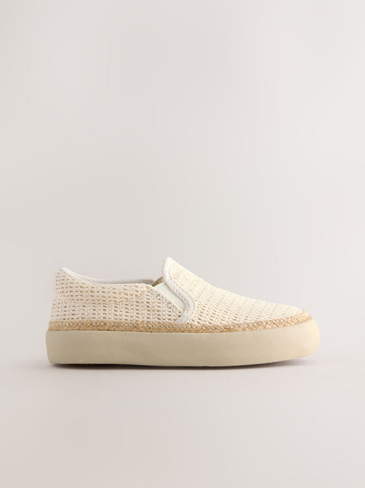 Neutral Slip-On Loafers image 2