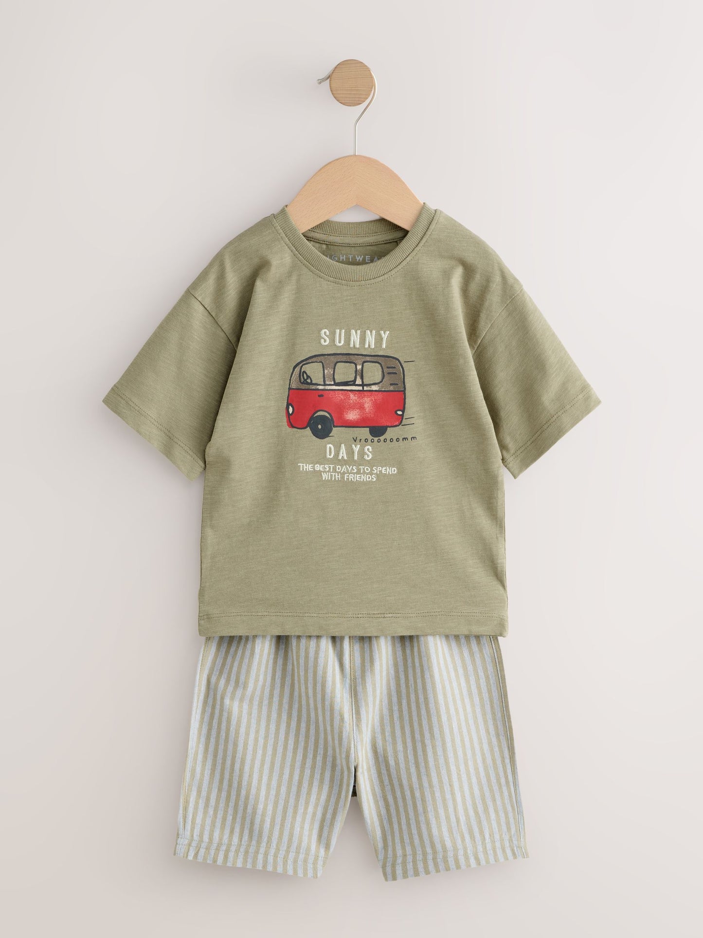 Blue/Green/Coral Transport Short Pyjamas 3 Pack (9mths-8yrs) image 9