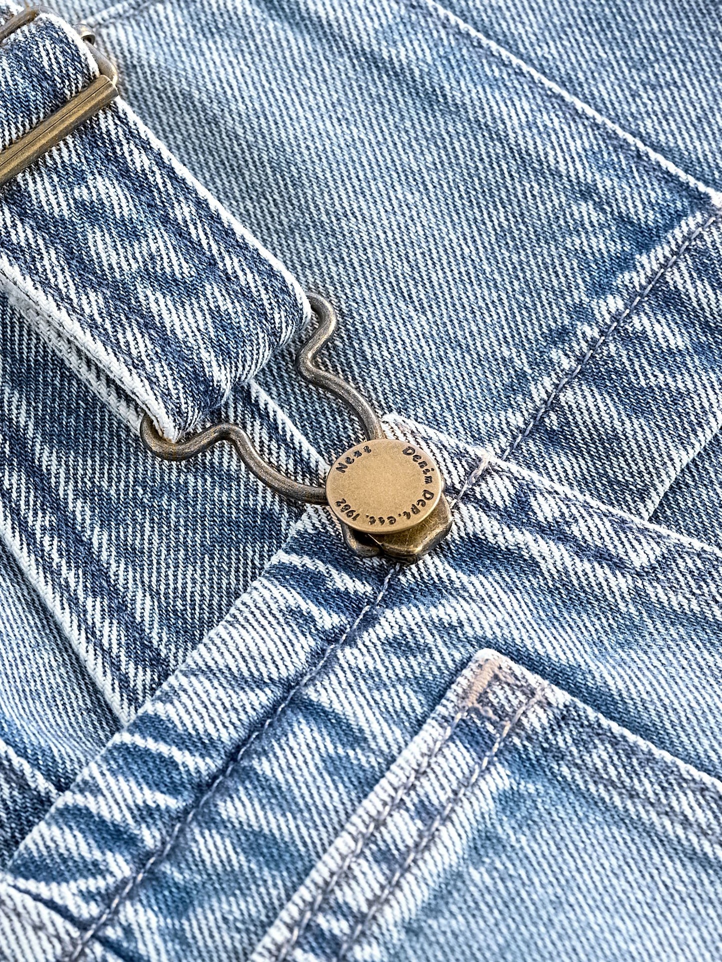 Blue Denim Pinafore Dress (3-16yrs) image 3