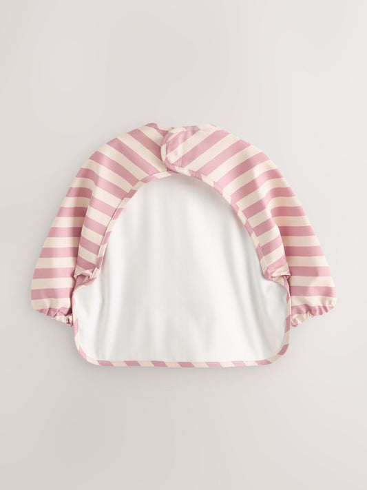 Pink Weaning And Feeding Sleeved Bib image 3