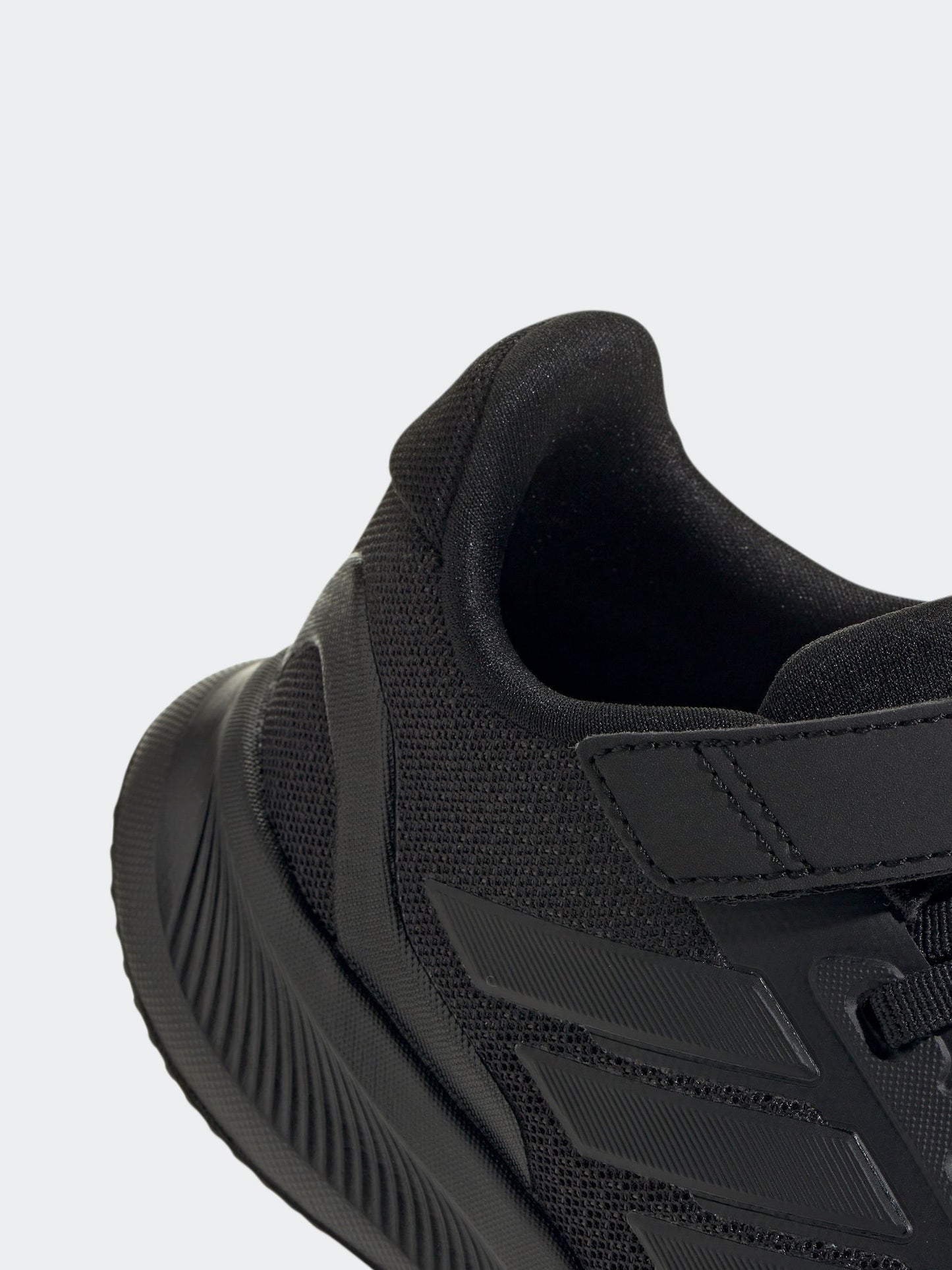 adidas Black Runfalcon 5 Elastic Lace Running Kids Trainers image 9