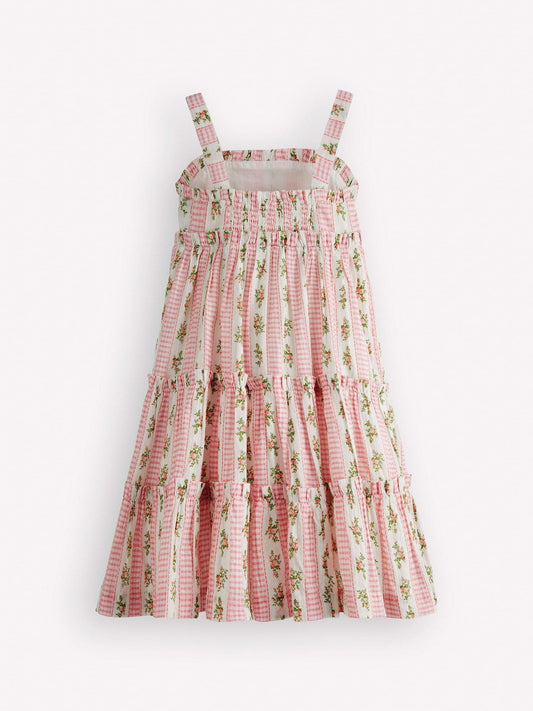 Boden Pink Tiered Midi Sundress image 2