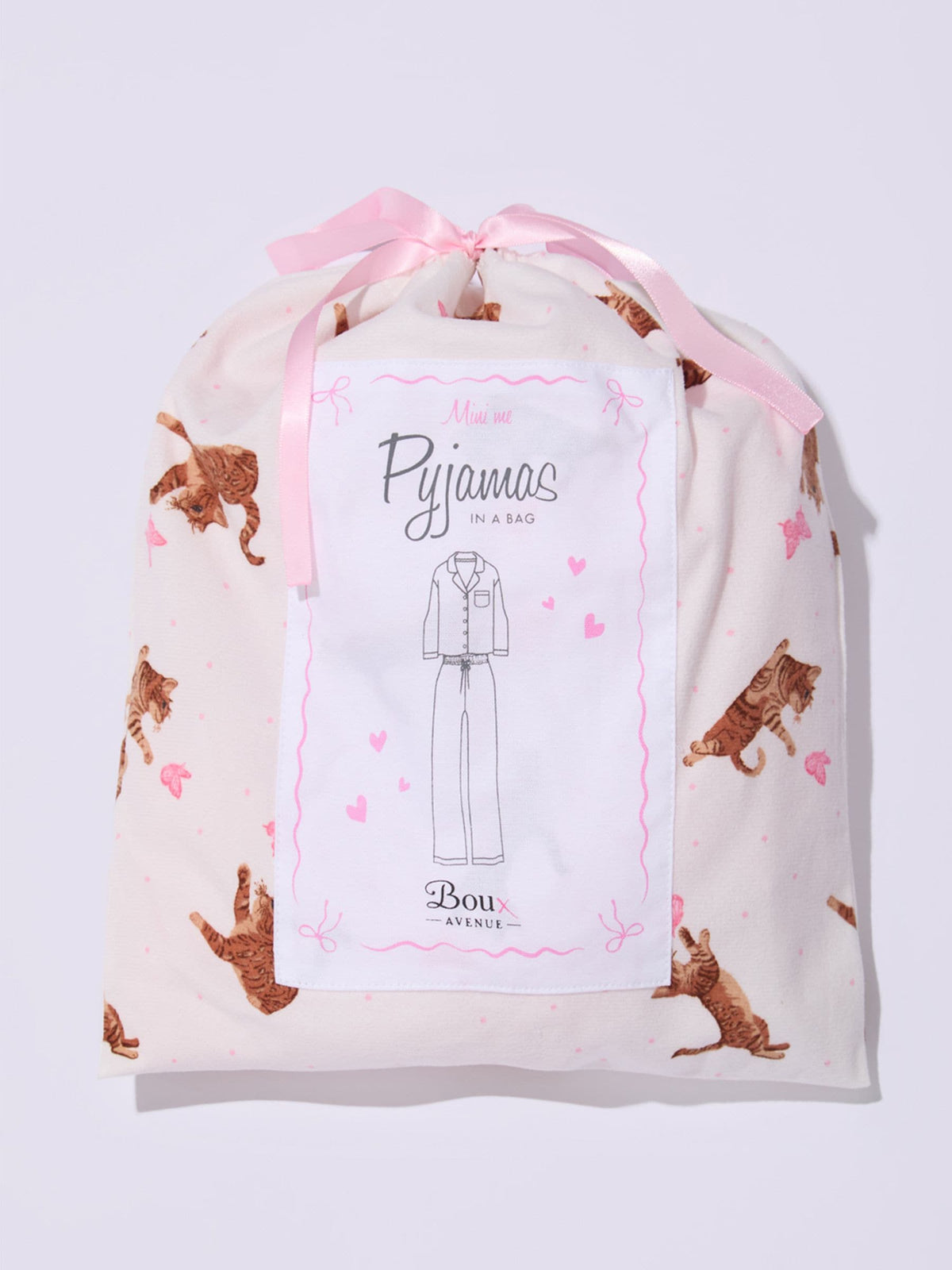 Boux Avenue White Cat Fleece Pyjamas In A Bag - image 6