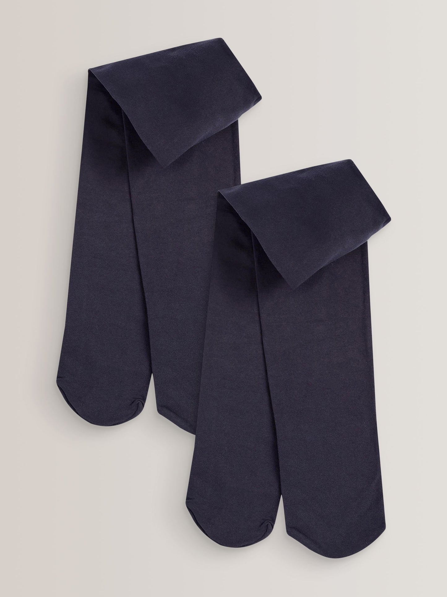 Navy Blue Regular Length 2 Pack 80 Denier School Tights image 1