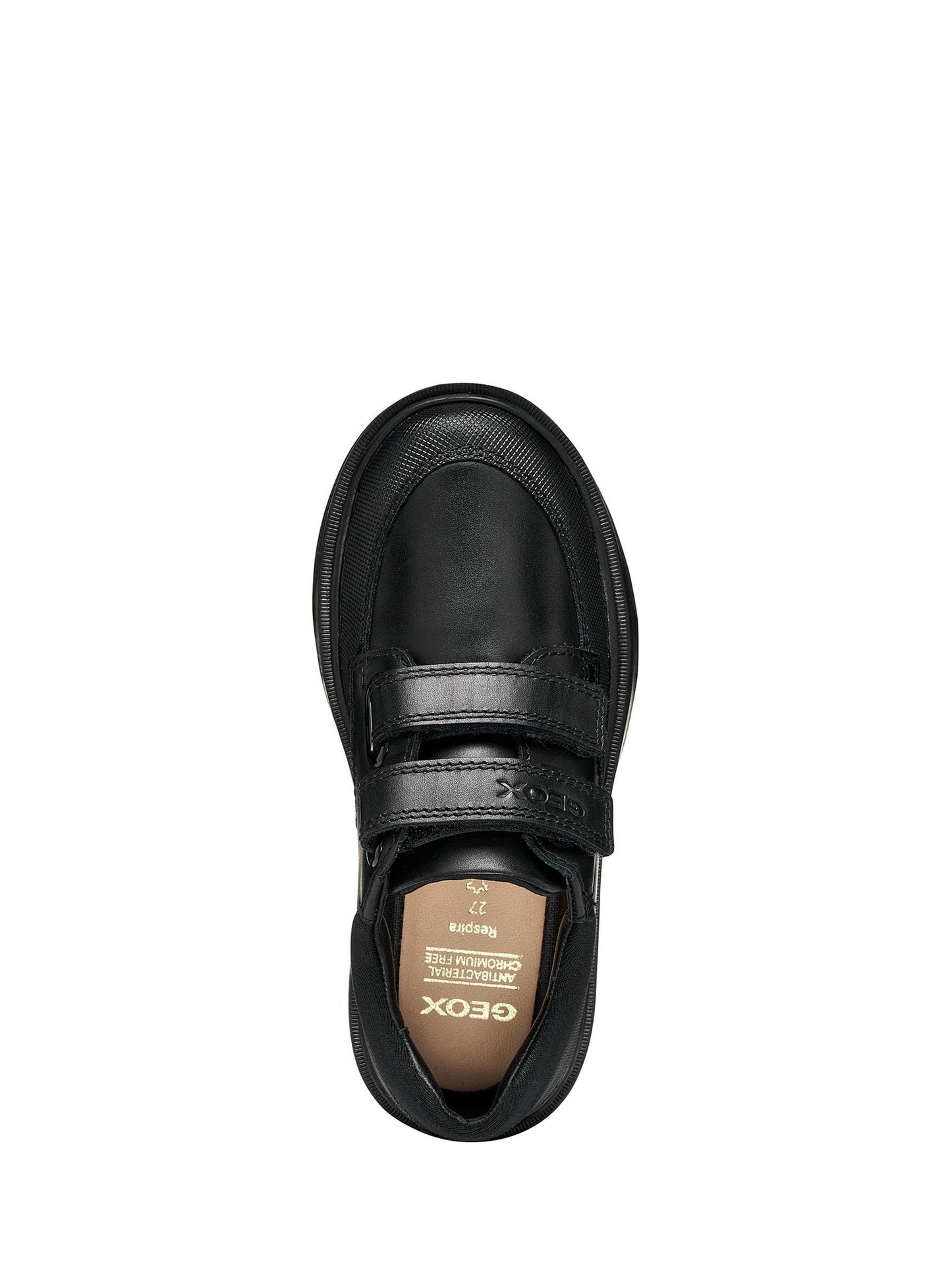Geox Black J Riddock Leather School Shoes image 5