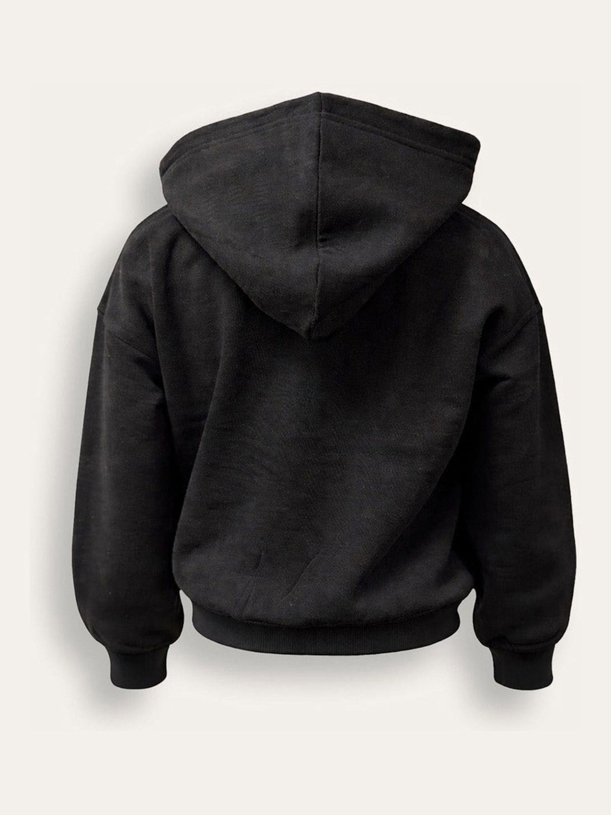 Brand Threads Black Hoodie with Iconic Face Print - image 5