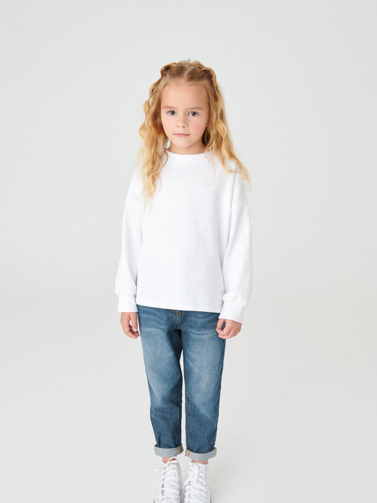 Dsiney Kidz - Mid Blue Denim Mom 100% Cotton Jeans (3-16yrs) image 2