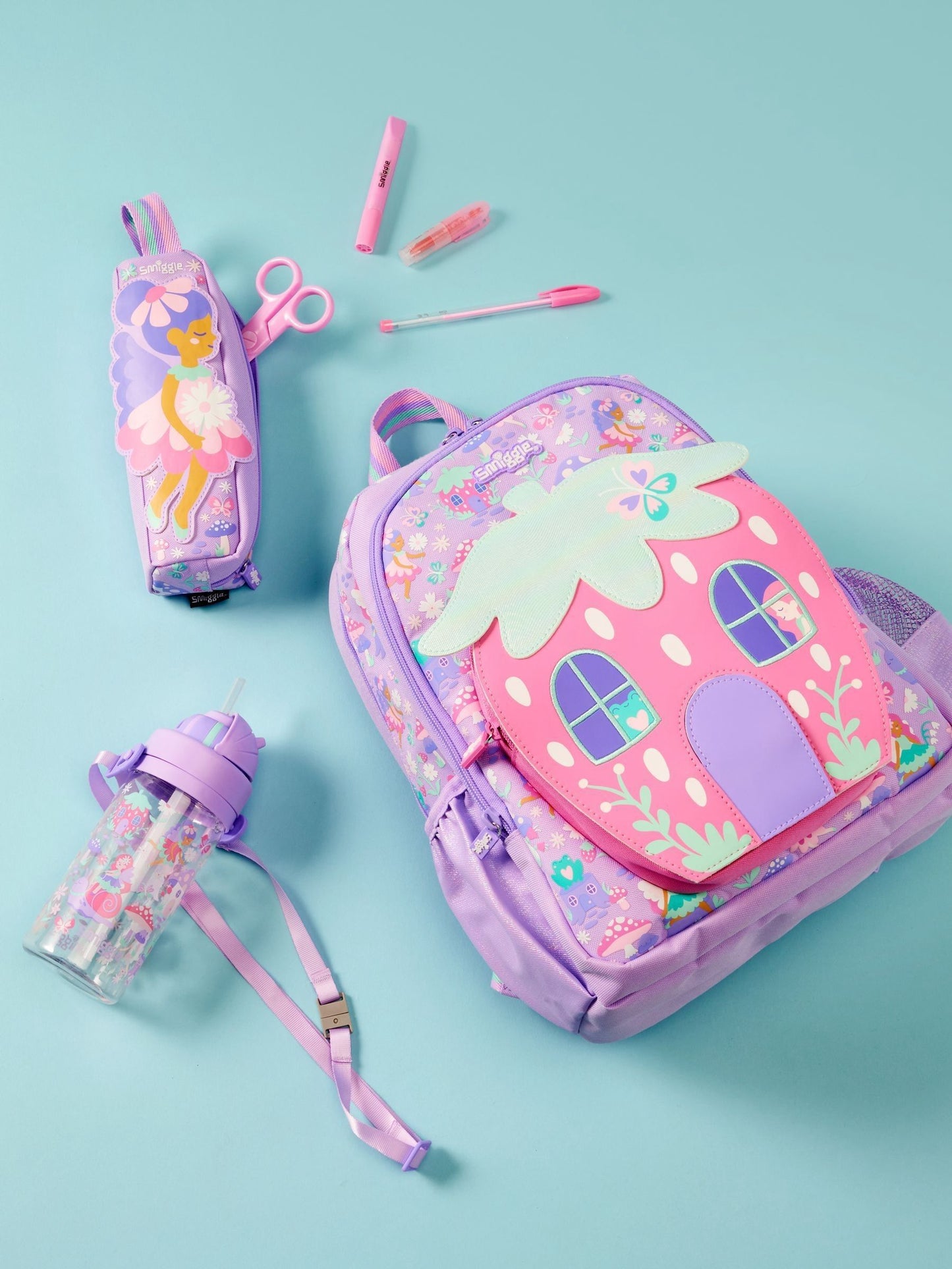 Smiggle Purple I Spy Junior Character Backpack image 1