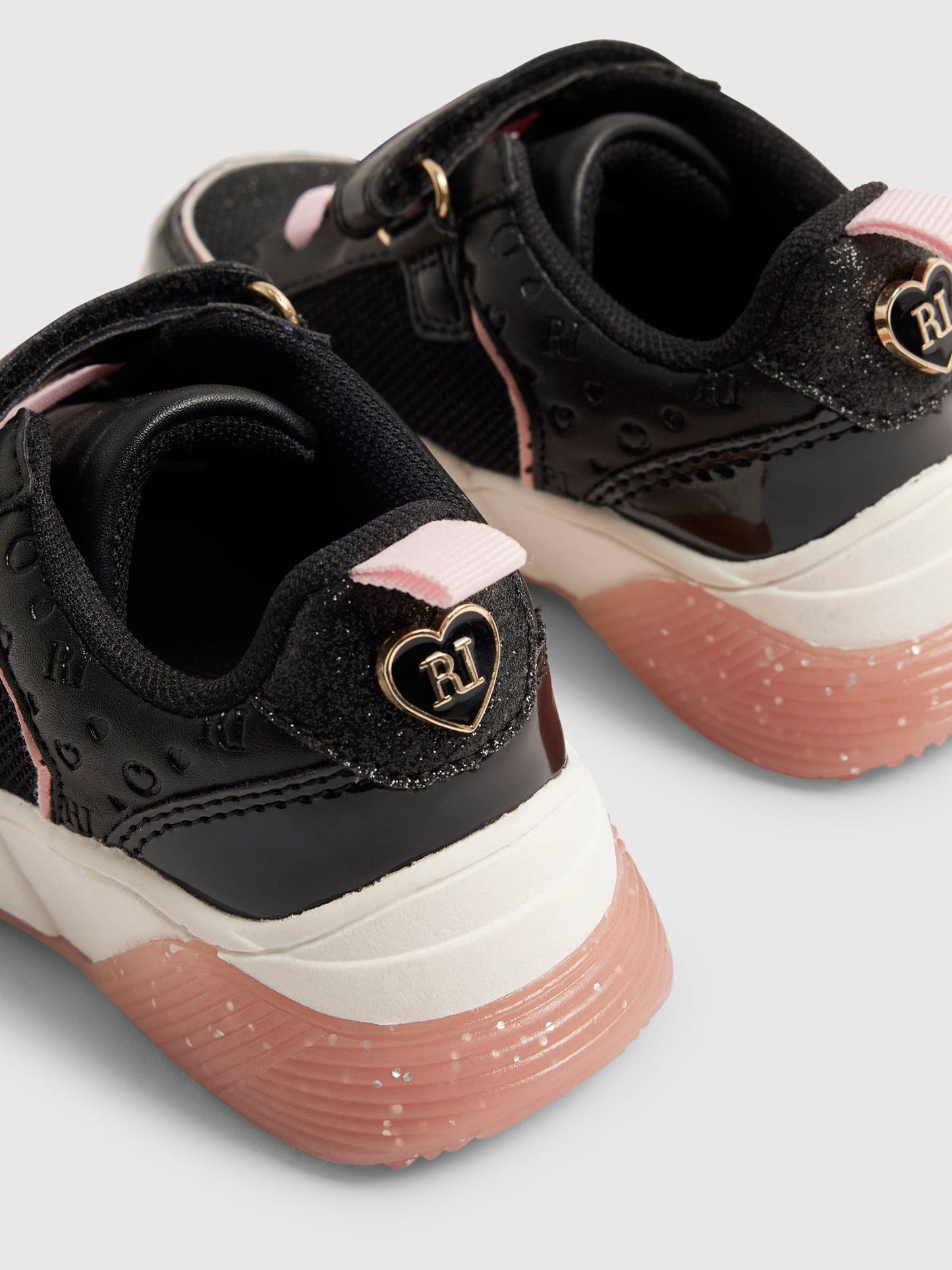 River Island Black Back To School Lace Trainers image 5
