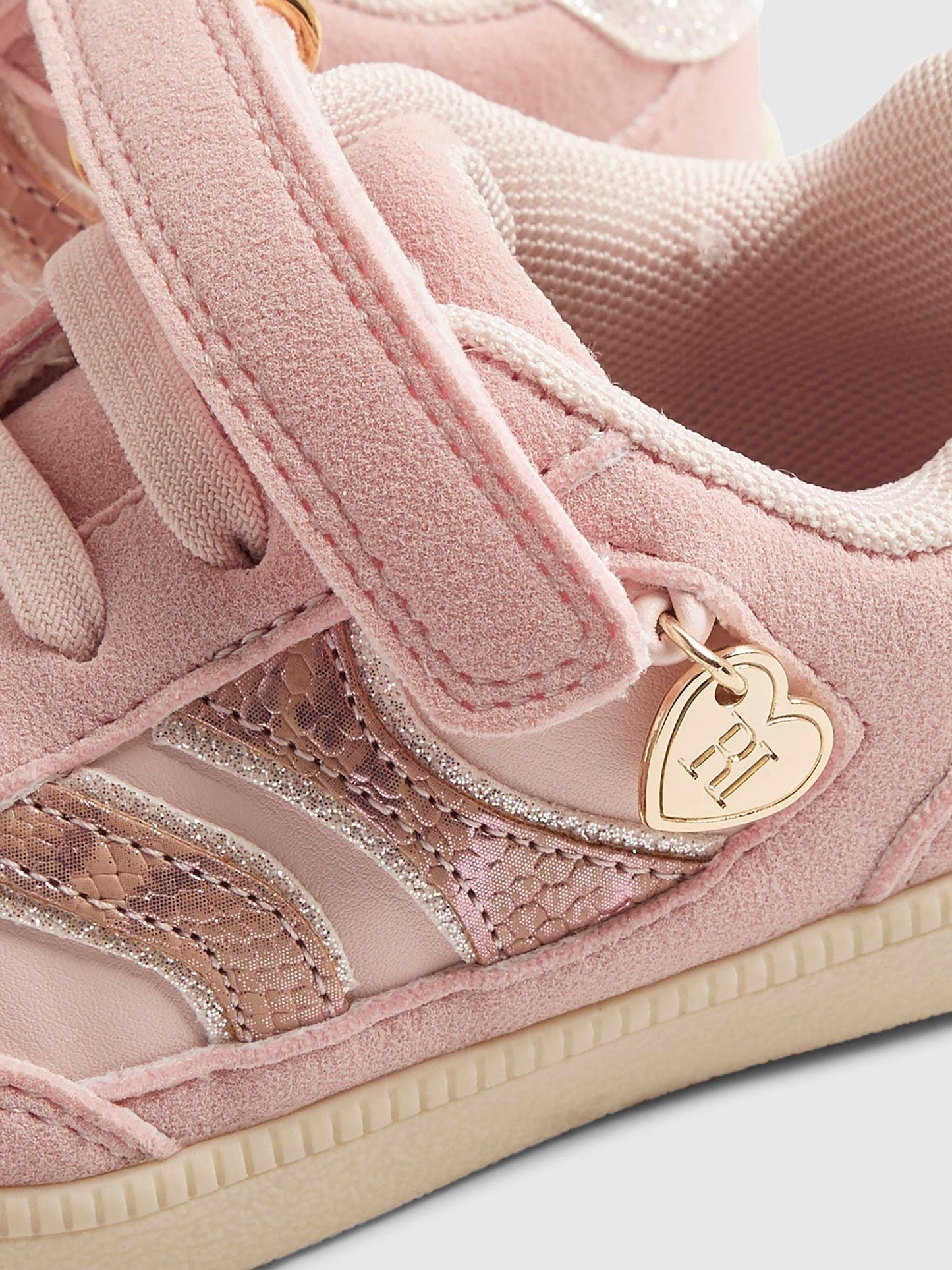 River Island Pink Snake Veltcro Trainers image 5