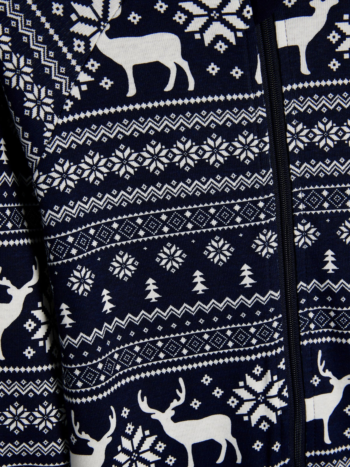 The Little Tailor Blue Reindeer Christmas Fairisle Pattern 100% Cotton All-In-One - image 10