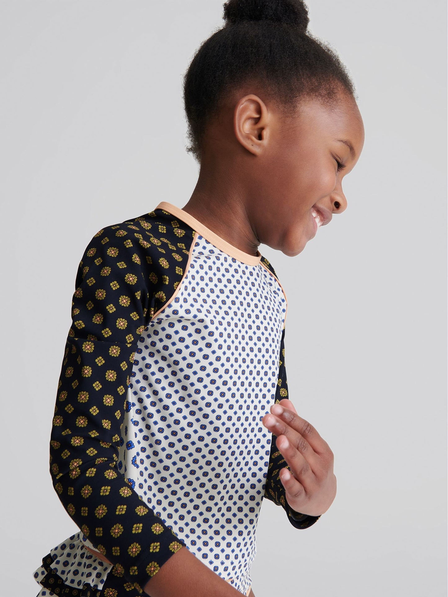 Reiss Blue Sophie Junior Long Sleeve Swim Top image 5
