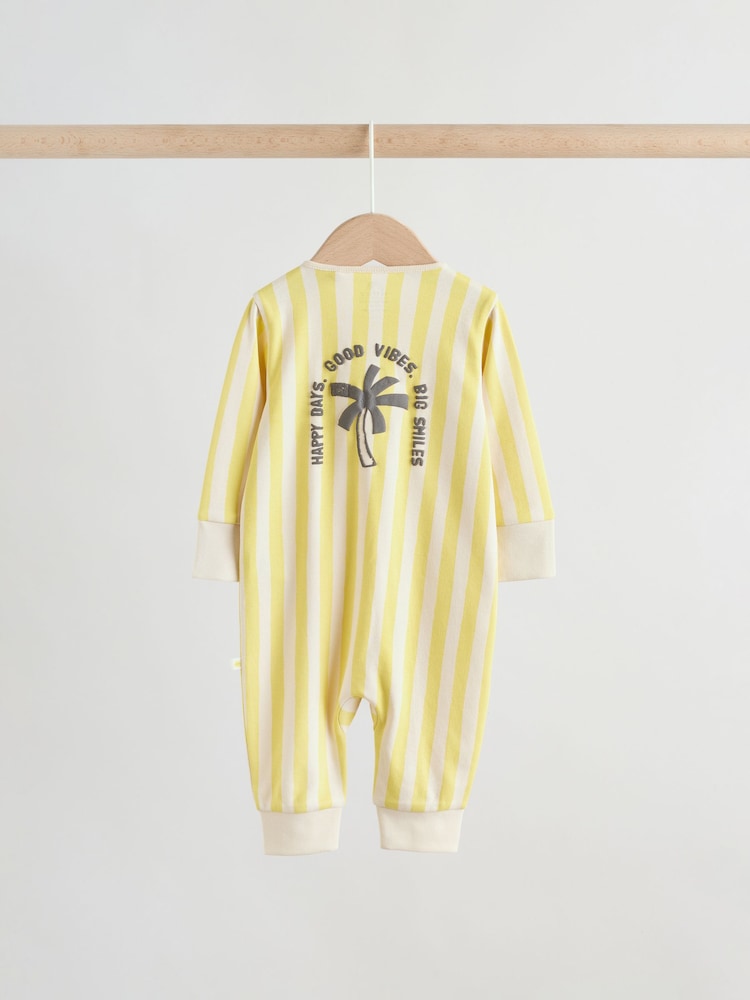 Multi Palm Two Way Zip Baby Sleepsuits Immediate