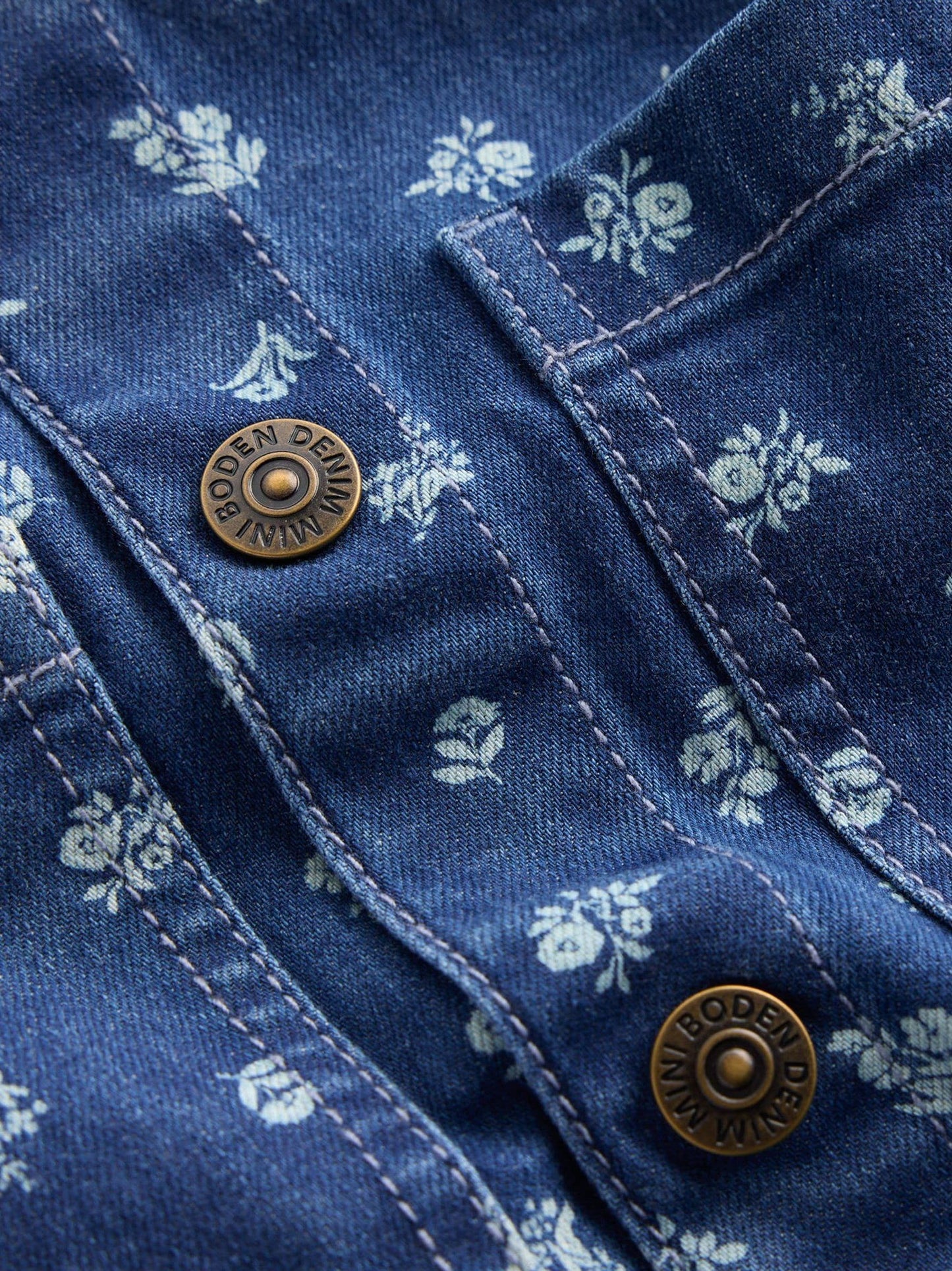 Boden Blue Denim Shirt Dress image 3