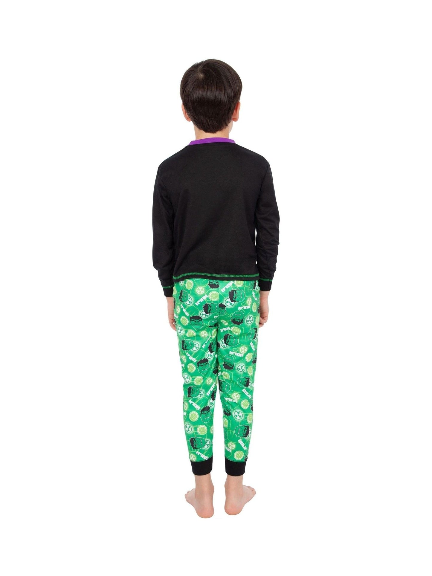 Dsiney Kidz - Character Green Hulk Marvel Printed Long Sleeve Pyjamas image 7