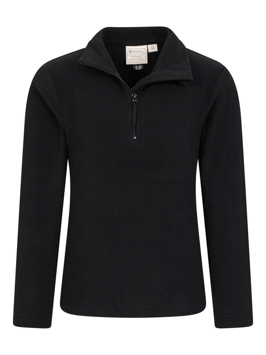 Dsiney Kidz - Mountain Warehouse Black Camber II Kids Half Zip Fleece image 2