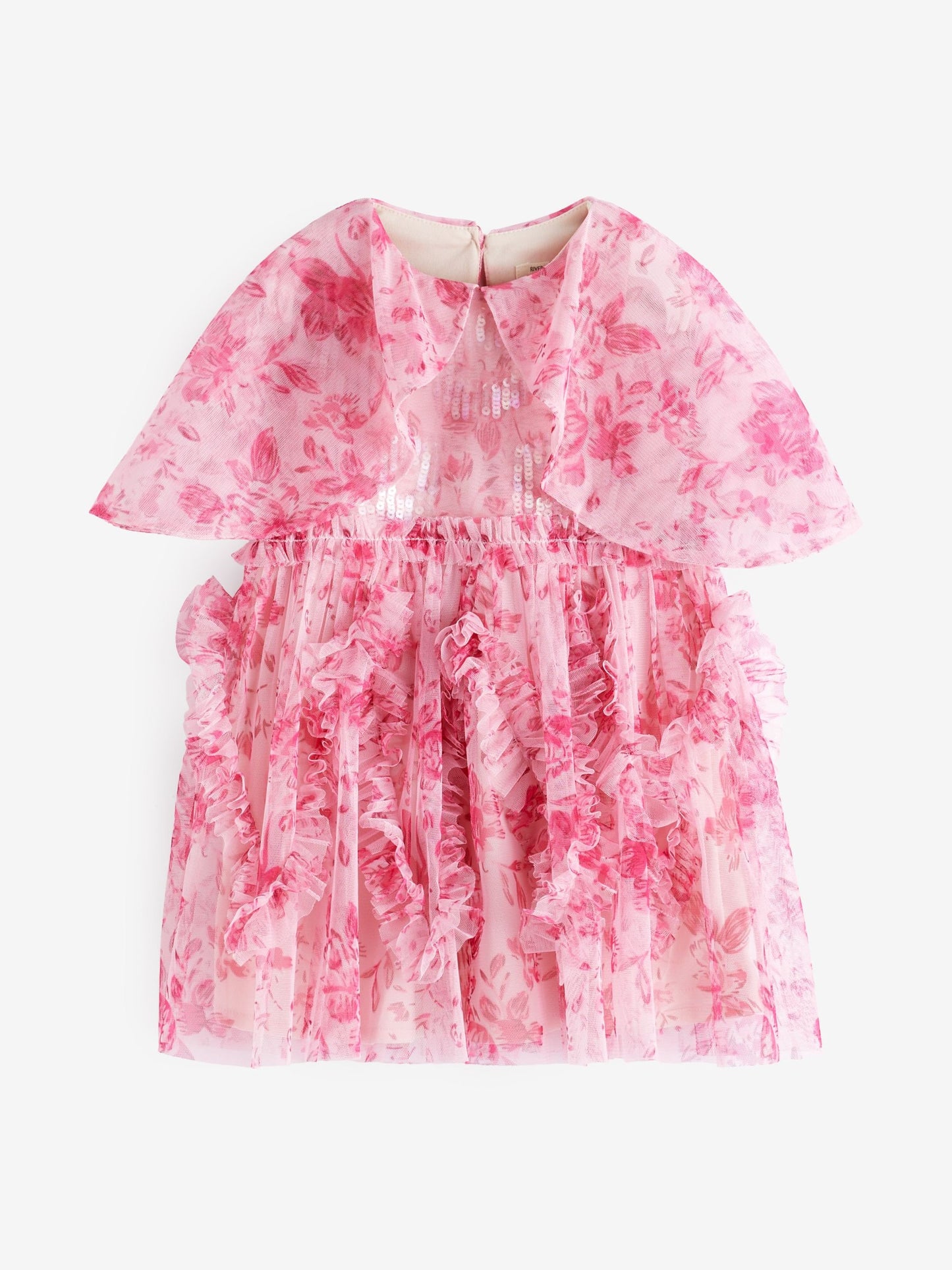 Dsiney Kidz - River Island Pink Girls Floral Dress image 1