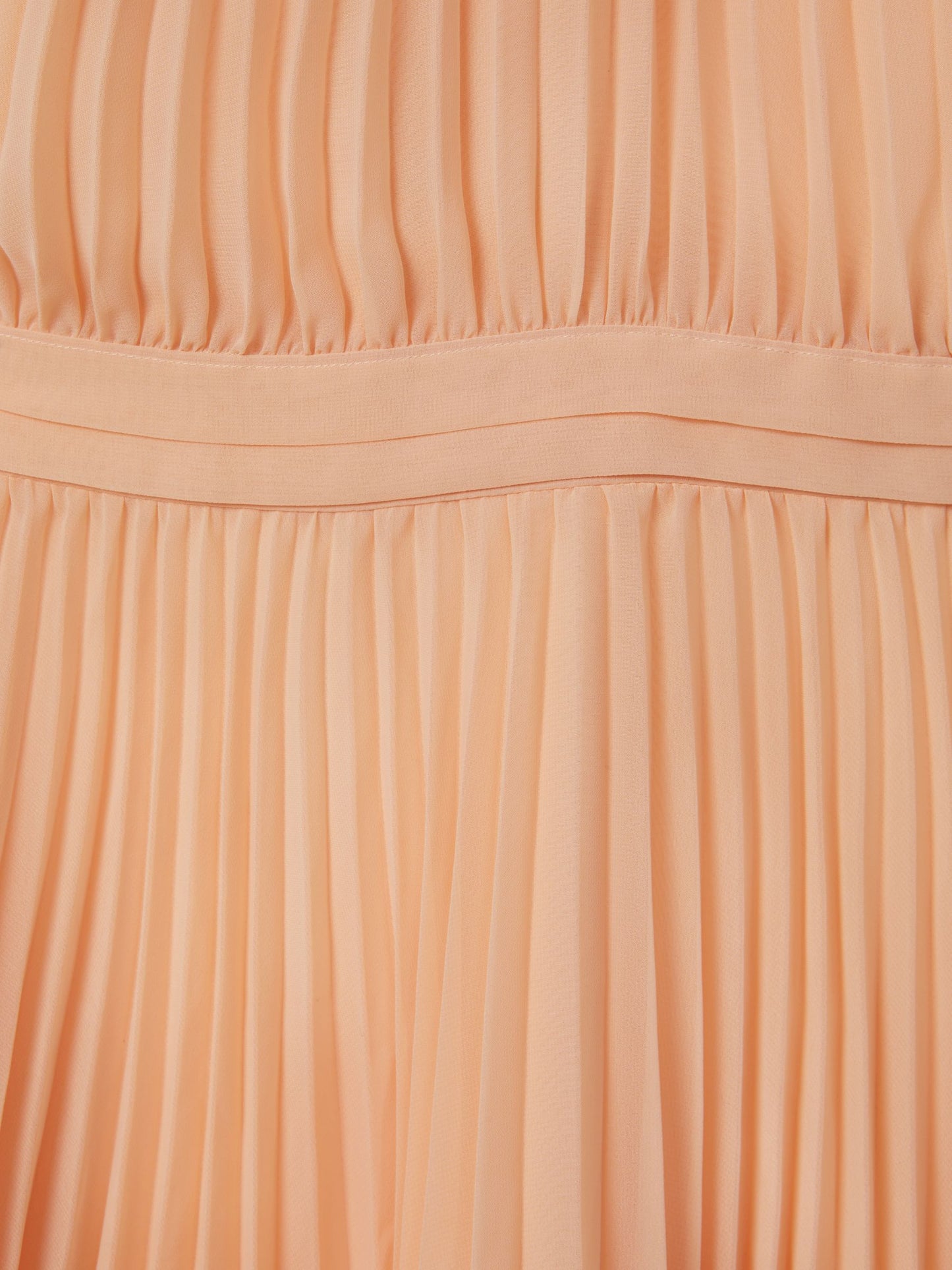 Dsiney Kidz - Reiss Apricot Verity Senior Pleated Cape Sleeve Dress image 4
