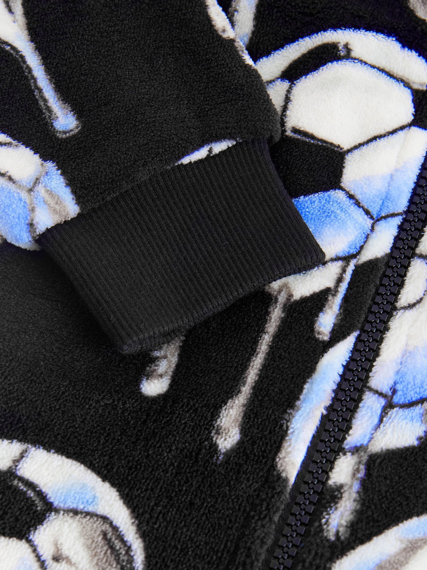 Black Football Fleece All-In-One (3-16yrs)