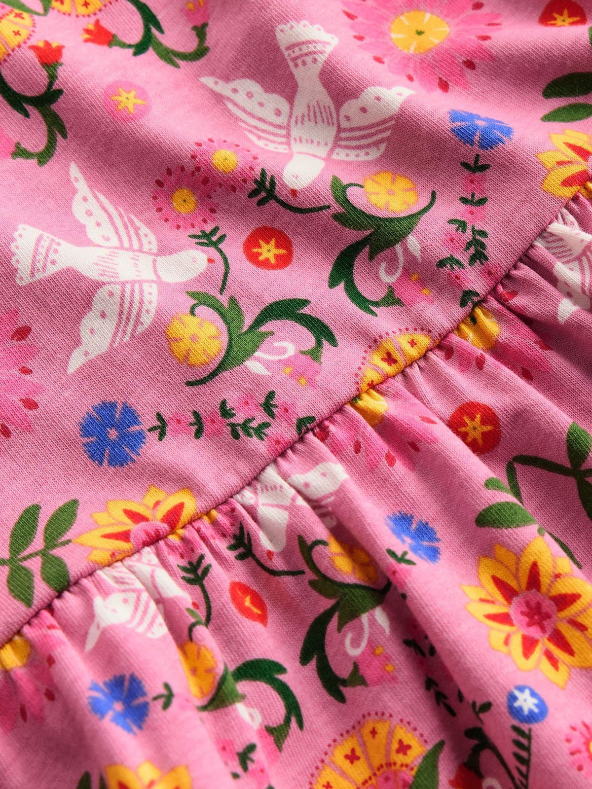 Dsiney Kidz - Boden Pink Heart Back Jersey Dress image 3