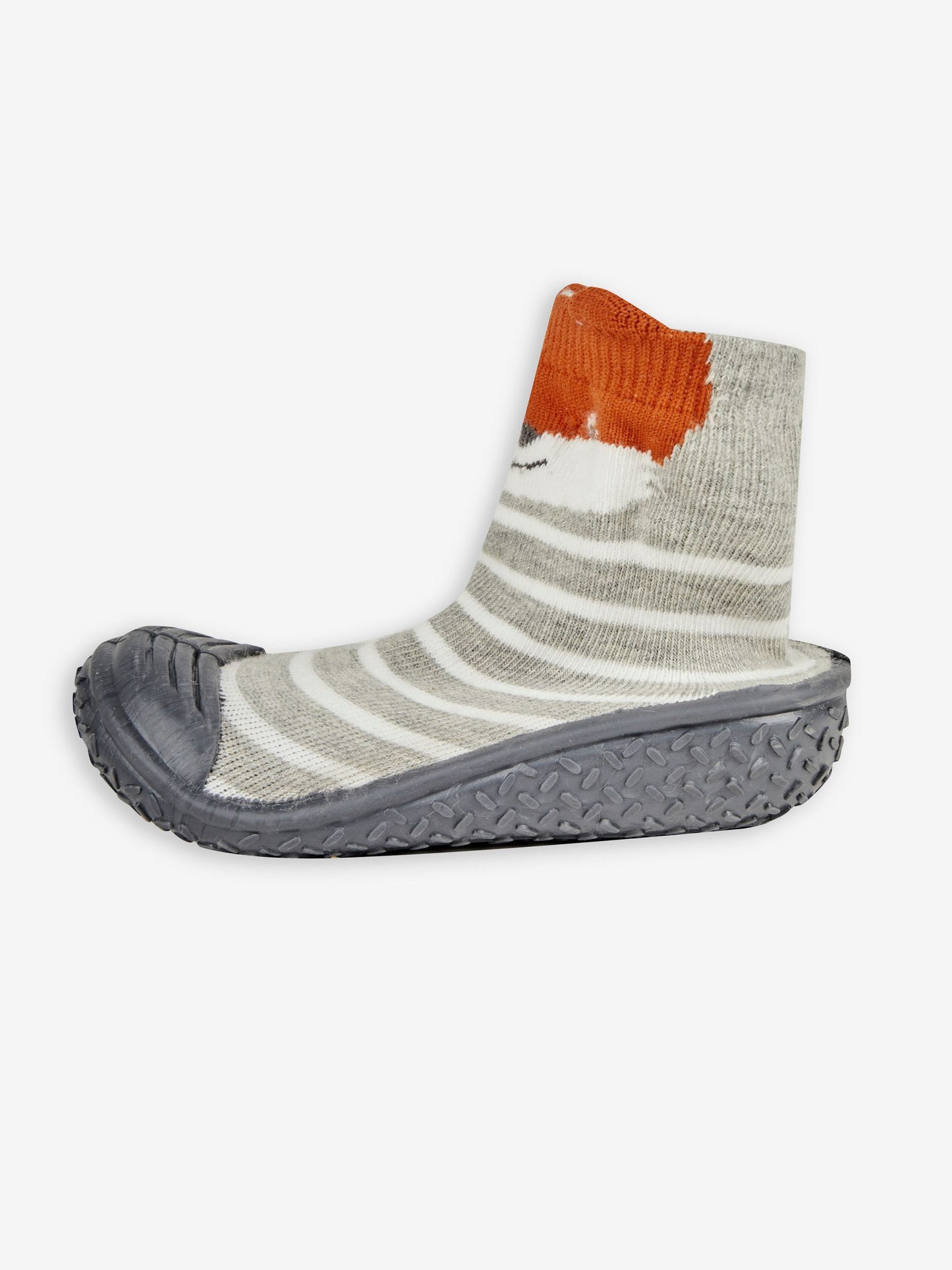 JoJo Maman Bébé Grey Indoor Outdoor Fox Slipper Socks image 3