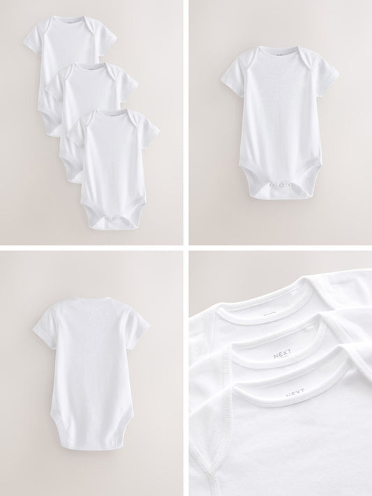 Dsiney Kidz - White Kind To Skin Baby Bodysuits 3 Pack image 2