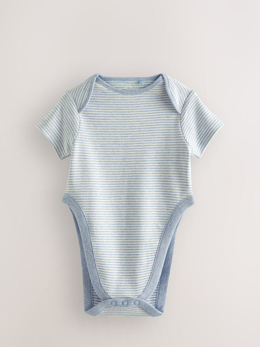 Dsiney Kidz - Blue Star Baby Hip Dysplasia Short Sleeve Bodysuits 3 Pack image 2