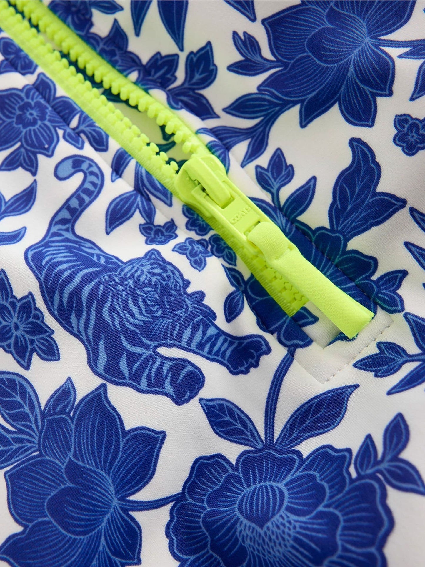 Boden Blue Long-Sleeved Swimsuit image 3