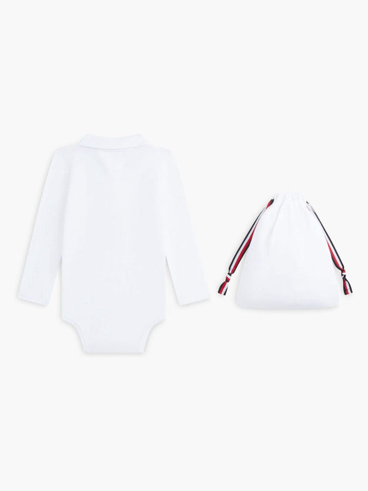 Dsiney Kidz - Tommy Hilfiger White Essential Polo Bodysuit Gift Set image 2