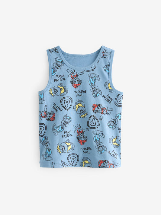 Dsiney Kidz - Paw Patrol 100% Cotton Vests 3 Pack (1.5-8yrs) image 2