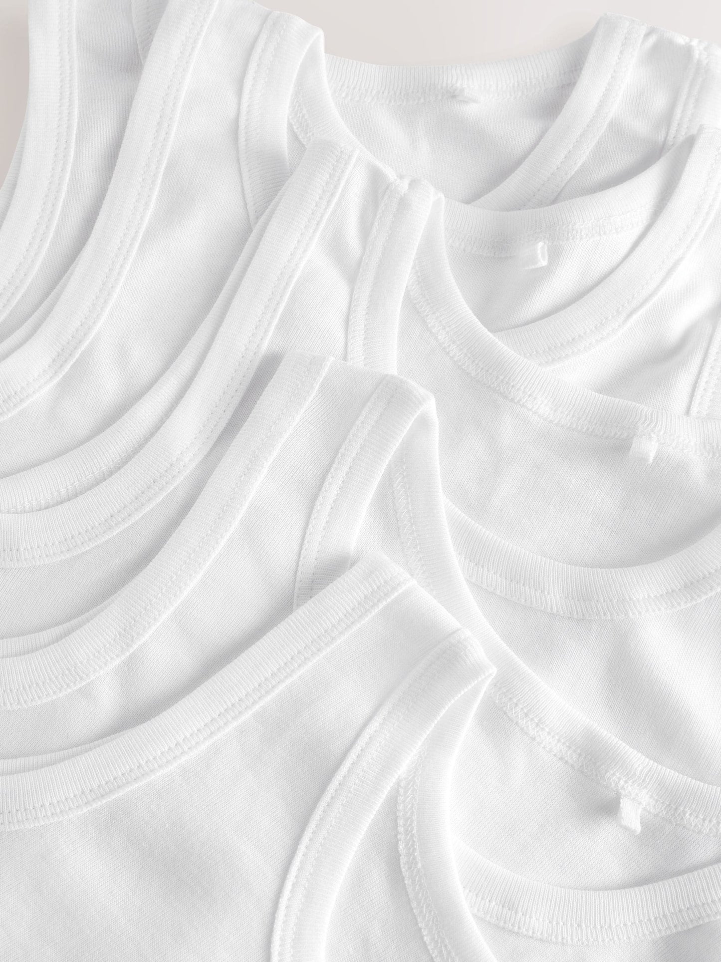 Dsiney Kidz - White Vests 5 Pack (1.5-16yrs) image 4