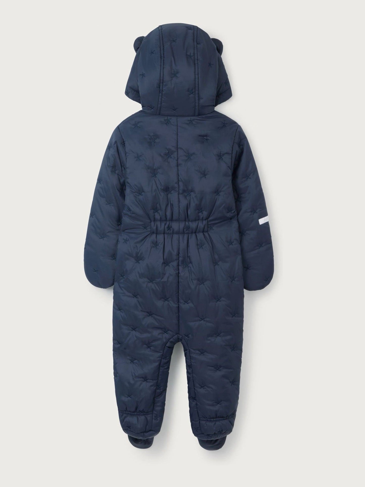 The White Company Blue Star Quilted Pramsuit image 4